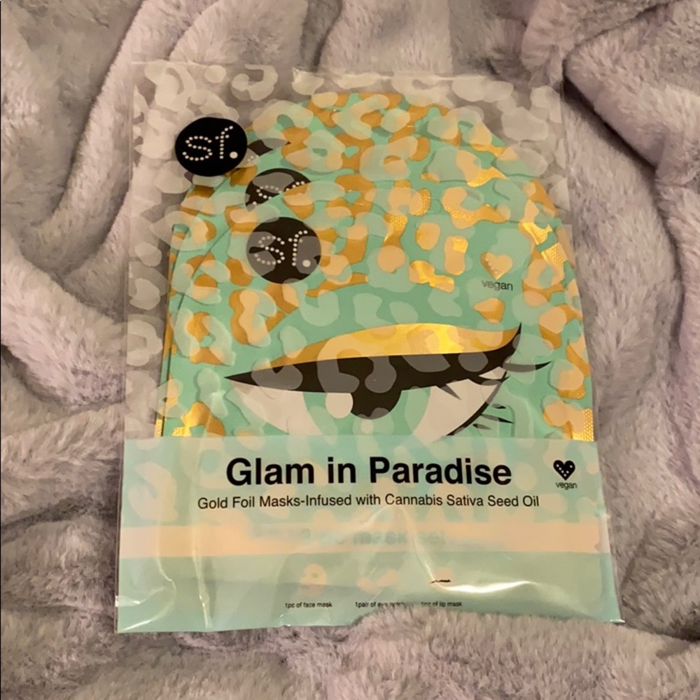 SFGlow glam in paradise gold foil masks